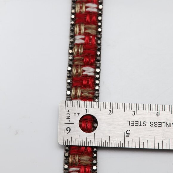 Fancy Choker Adjustable Elegant Lace Chokers Red Necklace  (#20) - Picture 4 of 10